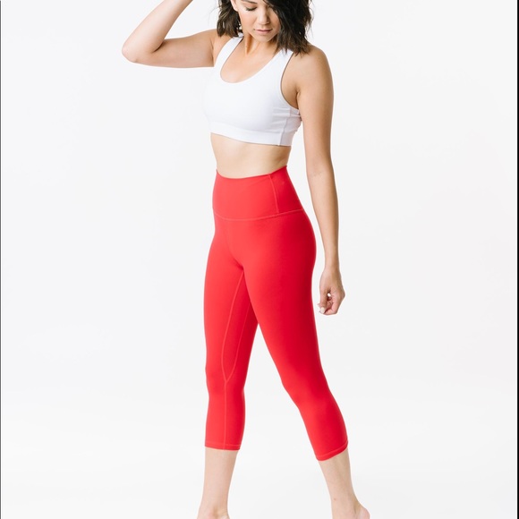 ZYIA Pants - ZYIA Active Red Ascend Hi-Rise Capri 20"